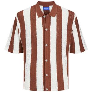 JACK & JONES ORIGINALS regular fit overhemd JORNOTO met ingebreid patroon