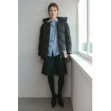 Mango gewatteerde jas zwart