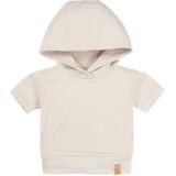Babystyling hoodie met korte mouwen beige