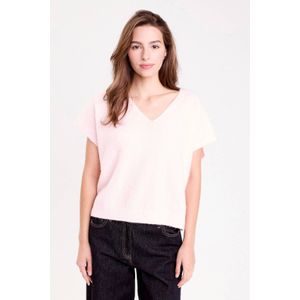 Cache Cache top lichtroze gebreid