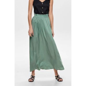 ONLY Maxi Rok ONLVENEDIG met Plooien Lichtgroen