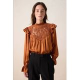 Sissy-Boy blousetop roodbruin