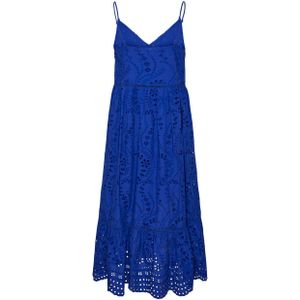 Y.A.S gebloemde maxi jurk YASLUMA blauw