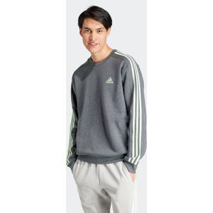 adidas Sportswear fleece sweater grijs/mintgroen