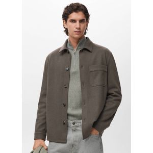 Mango Man overshirt groen