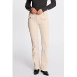 Morgan flared regular waist casual broek ecru