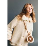 Mango Kids - Teddy Jas - Ecru - Voor Meisjes