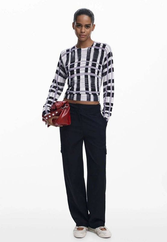 Tailor - Cargobroek - Effen - Lange Cargobroek in Tailormodel met Grote Zakken