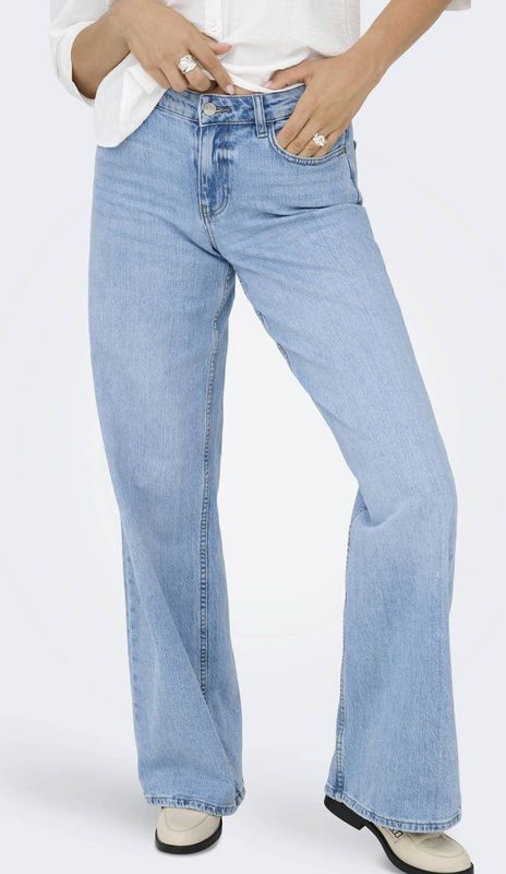 JDY wide leg jeans light blue denim
