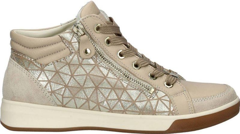 Ara comfort leren sneakers beige