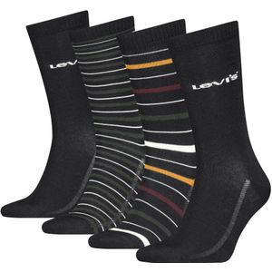 Levi's giftbox sokken - set van 4 zwart