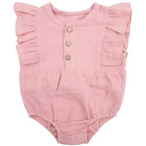 Little Indians romper met ruches roze