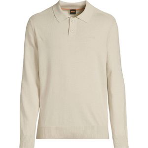 Gebreide Trui - Light Beige - Regular Fit - Polokraag - Lange Mouwen