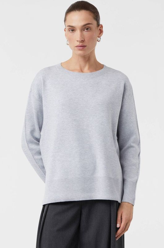 comma - Gebreide Trui - Zacht - Ronde Halslijn - Lange Mouwen