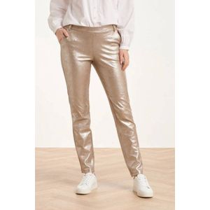 Smashed Lemon coated broek zilver