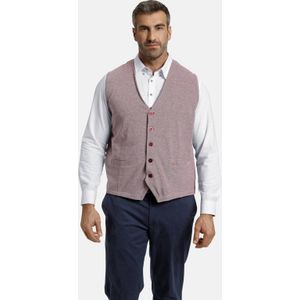 Charles Colby gilet DUKE DAVYN Plus Size donkerrood