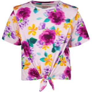 Vingino gebloemd T-shirt HAMMY lila/multicolor