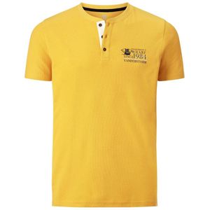 Jan Vanderstorm +FIT Collectie T-shirt ERENGISL Plus Size met printopdruk geel