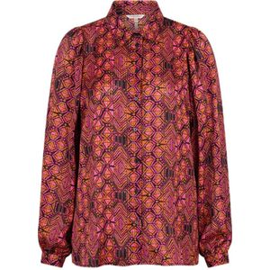 Esqualo blouse met all over print rood/multi