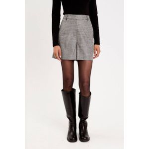 Cache Cache geruite short grijs