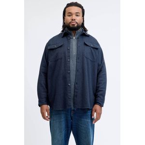JACK & JONES PLUS SIZE overshirt Plus Size donkerblauw