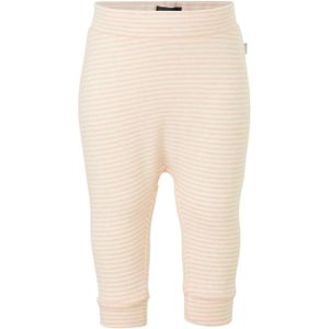 Babyface baby gestreepte broek lichtroze/wit