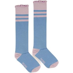 NONO sokken zachtblauw/roze