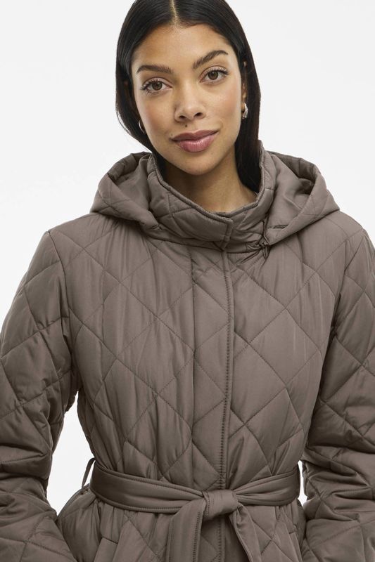 Vila - Kante - Gewatteerde Jas - Met Capuchon - Lange Mouwen