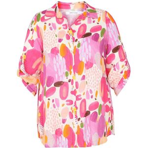 Paprika blouse met all over print fuchsia/multi