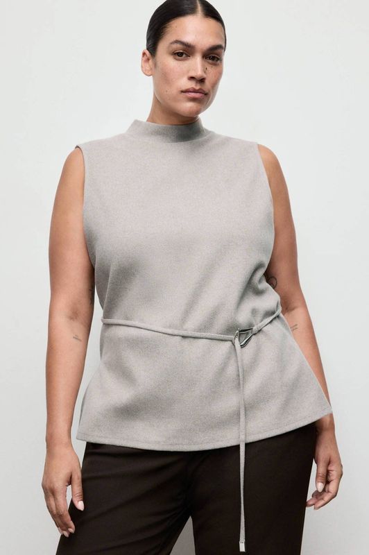 Mango - Top - Grijs - Blousetops