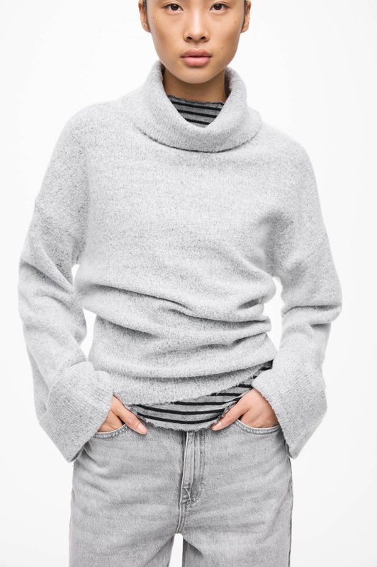 Vila - Rolfie - Gebreide Trui - Met Hoge Hals - Lange Mouwen