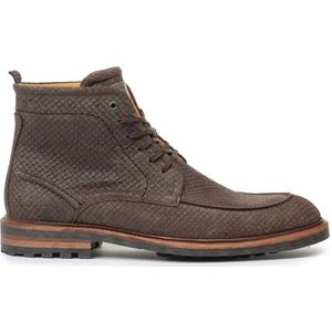 Floris van Bommel Rocki 08.15 suède veterboots taupe