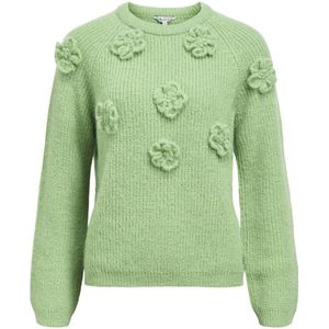 Object - Objgitta Re Knit Pullover - Fair Green/melange - Dames