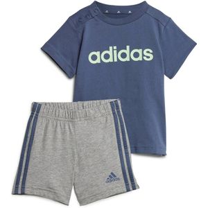 adidas Sportswear T-shirt + short blauw/grijs