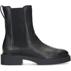 Manfield leren chelsea boots zwart