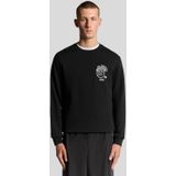 Lyle & Scott - Highlander Graphic - Sweatshirt - Zwart - Katoen