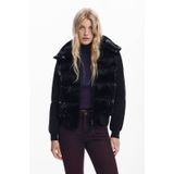 Desigual - Padded_Bubble 25Wwew 32 - Gewatteerde Damesjas - Zwart - Polyester