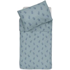 Jollein ledikant dekbedovertrek Miffy Shadow Sea Green