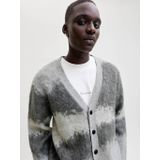 JACK & JONES PREMIUM - Gebreid Vest - Grijs - V-hals - Knoopsluiting