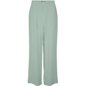 VERO MODA high waist wide leg pantalon VMCARMEN lichtgroen