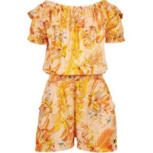 Vingino gebloemde jumpsuit PHILINE oranje/multi