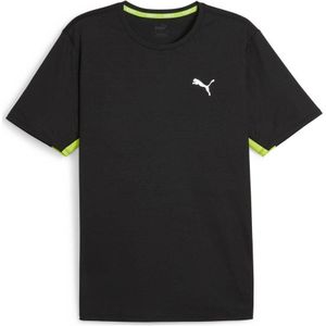 Puma hardloopshirt Run Favorite zwart/geel