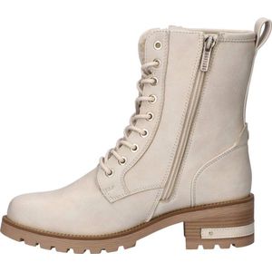 Mustang gevoerde veterboots ecru