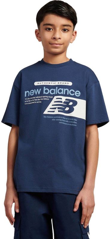 New Balance - T-shirt - Donkerblauw