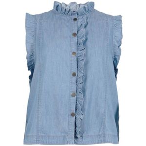 Zoey gilet light blue denim