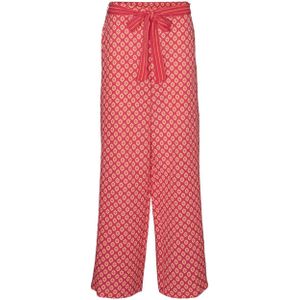 VERO MODA regular fit pantalon VMIMOA met all over print rood