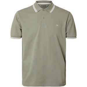 SELECTED HOMME regular fit polo SLHDANTE grijs