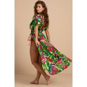 BEACHWAVE kaftan groen/roze
