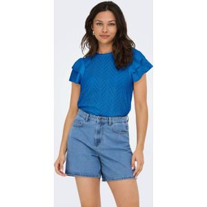 JDY top blauw ajour