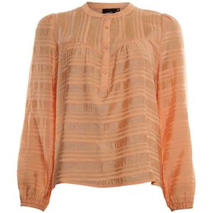 Poools top Blouse lines zalm